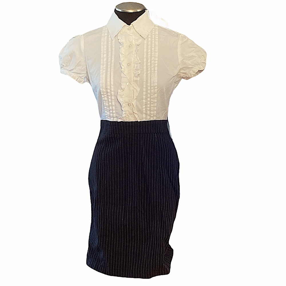 Rampage black and white dress